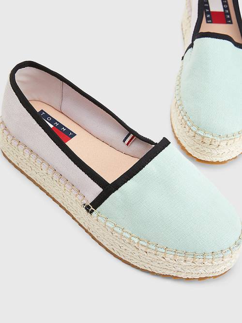 Blue Tommy Hilfiger Flatform Espadrilles Women's Loafers | TH270IZG