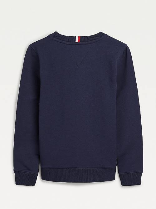 Blue Tommy Hilfiger Front Logo Boys' Sweatshirts | TH749BWK