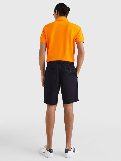 Blue Tommy Hilfiger Harlem Relaxed Fit Jersey Chino Men's Shorts | TH768GAU