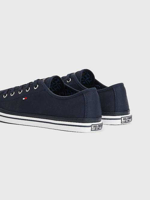 Blue Tommy Hilfiger Iconic Logo Women's Sneakers | TH923TEZ