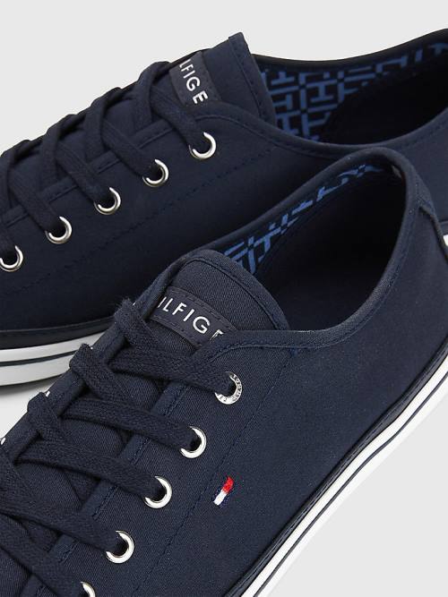 Blue Tommy Hilfiger Iconic Logo Women's Sneakers | TH923TEZ