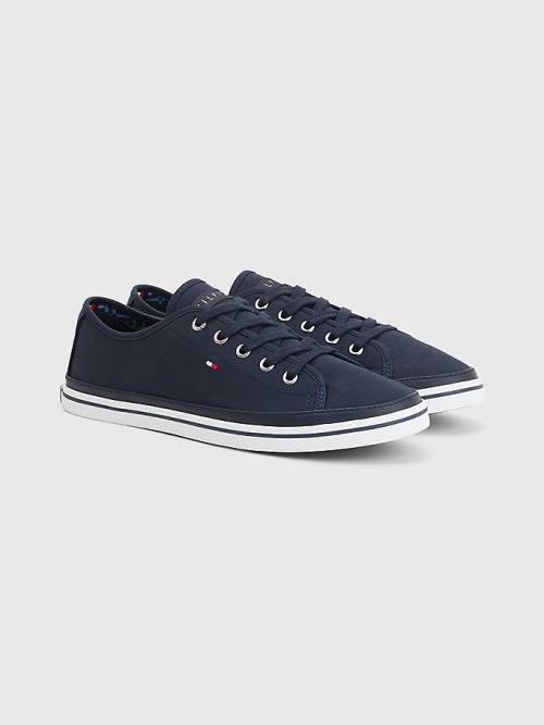 Blue Tommy Hilfiger Iconic Logo Women\'s Sneakers | TH923TEZ