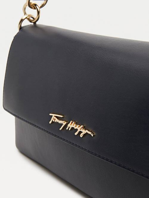 Blue Tommy Hilfiger Iconic Shoulder Women's Bags | TH218DKM