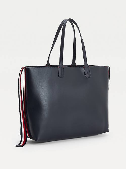 Blue Tommy Hilfiger Iconic Tote Women's Bags | TH504TRO