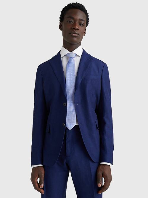 Blue Tommy Hilfiger Lardini Slim Fit Men's Suits | TH843PZM