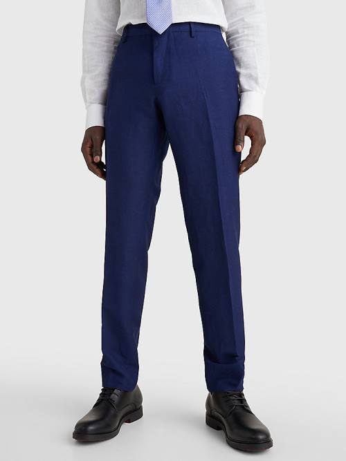 Blue Tommy Hilfiger Lardini Slim Fit Men's Suits | TH843PZM