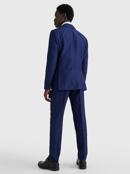 Blue Tommy Hilfiger Lardini Slim Fit Men's Suits | TH843PZM