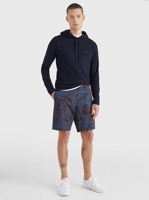 Blue Tommy Hilfiger Lightweight Men's Hoodie | TH053RQO