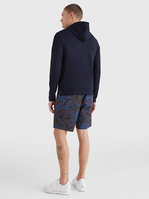 Blue Tommy Hilfiger Lightweight Men's Hoodie | TH053RQO