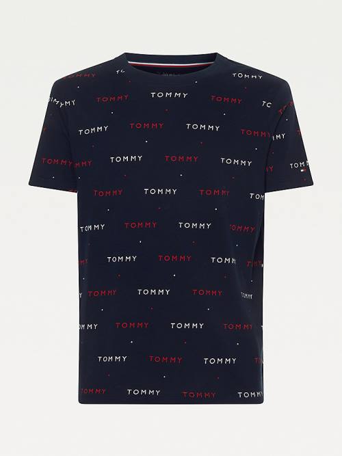 Blue Tommy Hilfiger Logo Embroidery Men's Pyjamas | TH581EBG