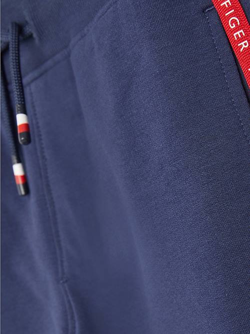 Blue Tommy Hilfiger Logo Tape Joggers Boys' Pants | TH758TSL