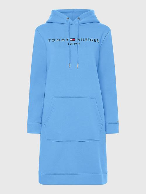 Blue Tommy Hilfiger Logo Women's Dress | TH193GSR