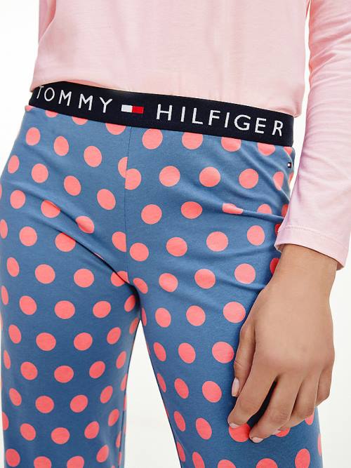 Blue Tommy Hilfiger Long Sleeve Set Women's Pyjamas | TH795YAG