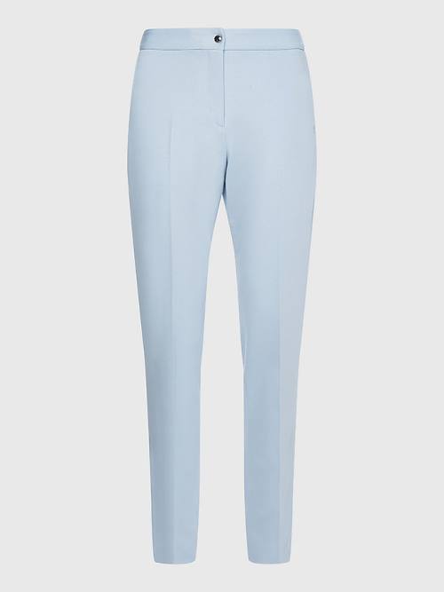 Blue Tommy Hilfiger Michelle Tapered Punto Milano Women's Pants | TH524IDF