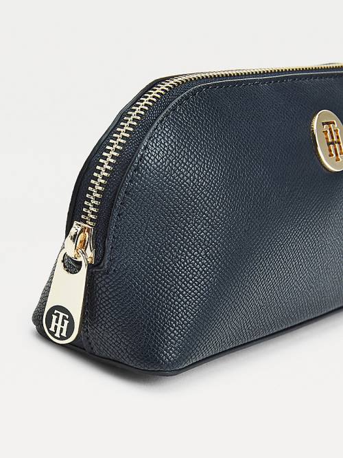 Blue Tommy Hilfiger Monogram Makeup Bag Gift Set Women's Hats | TH931GCI