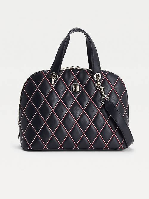 Blue Tommy Hilfiger Monogram Quilted Crossover Women\'s Bags | TH649GLF