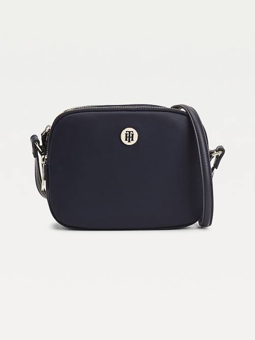 Blue Tommy Hilfiger Monogram Recycled Crossover Women\'s Bags | TH315AKH