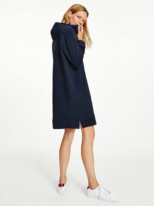 Blue Tommy Hilfiger Motion Flag Women's Dress | TH502LVJ