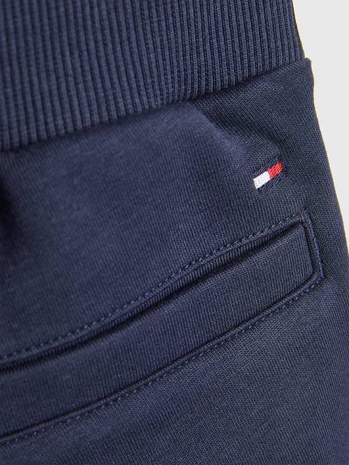 Blue Tommy Hilfiger Multi Logo Drawstring Sweat Shorts Boys' Pants | TH234GCT