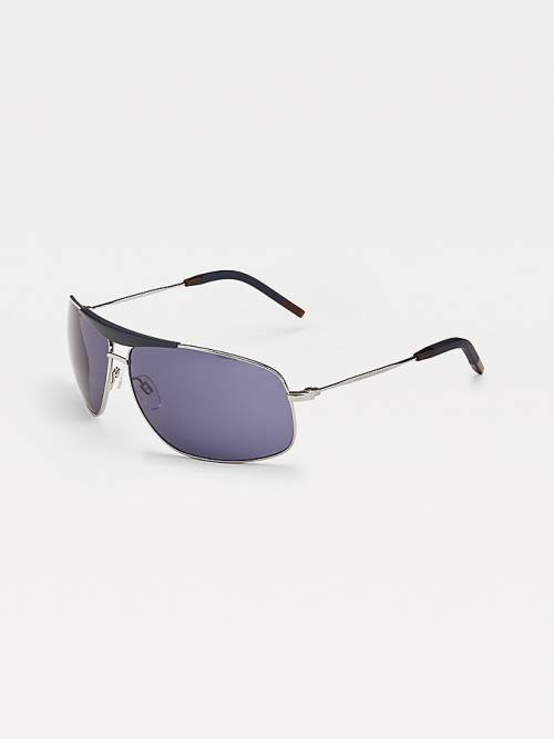 Blue Tommy Hilfiger Navigator Men's Sunglasses | TH802RPY