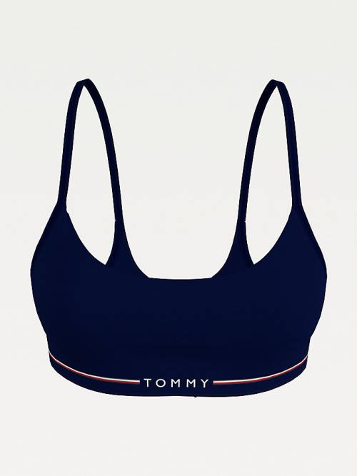 Blue Tommy Hilfiger Non-Wired Seamless Push-Up Bralette Women's Underwear | TH945RLK