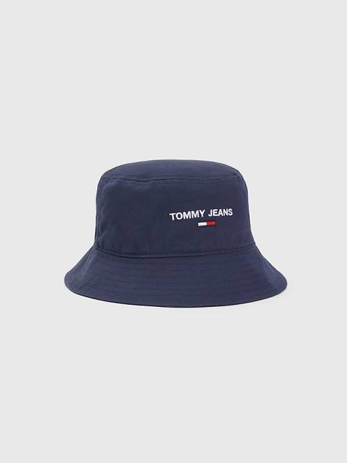 Blue Tommy Hilfiger Organic Cotton Bucket Men\'s Hats | TH013HSF