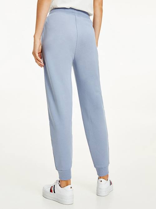 Blue Tommy Hilfiger Organic Cotton Relaxed Fit Joggers Women's Pants | TH628NYR