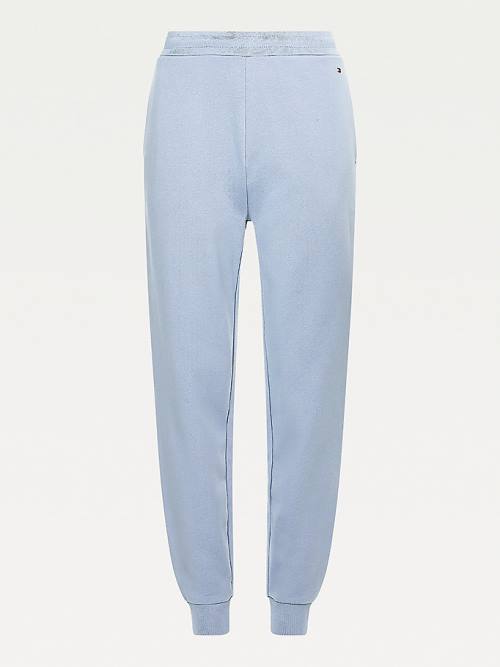 Blue Tommy Hilfiger Organic Cotton Relaxed Fit Joggers Women's Pants | TH628NYR