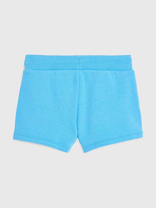 Blue Tommy Hilfiger Organic Cotton Varsity Girls' Shorts | TH371UIY