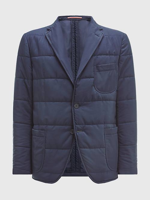 Blue Tommy Hilfiger Padded Slim Fit Men's Jackets | TH847BQA