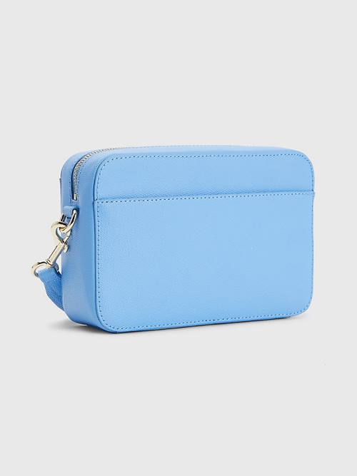 Blue Tommy Hilfiger Pebble Grain Camera Women's Bags | TH250DCW