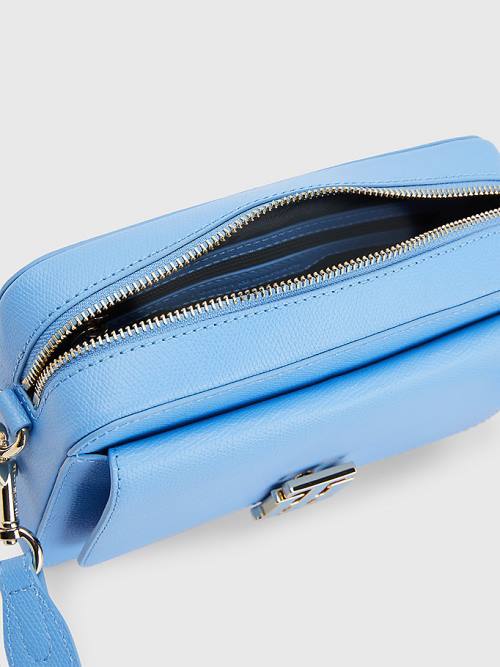 Blue Tommy Hilfiger Pebble Grain Camera Women's Bags | TH250DCW