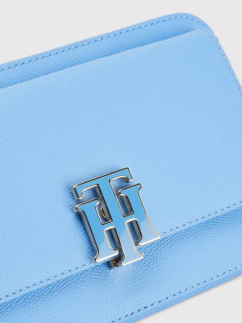 Blue Tommy Hilfiger Pebble Grain Camera Women's Bags | TH250DCW