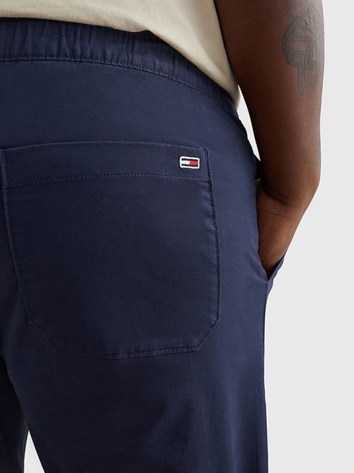 Blue Tommy Hilfiger Plus Scanton Slim Fit Joggers Men's Pants | TH601YQN