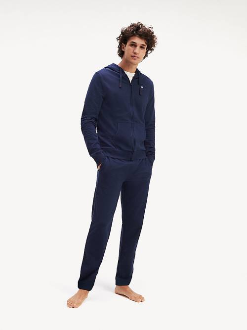 Blue Tommy Hilfiger Pure Cotton Joggers Men's Pyjamas | TH513DLR