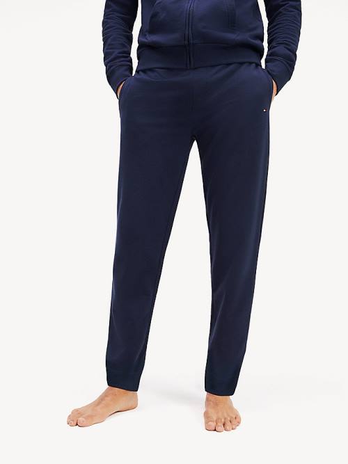 Blue Tommy Hilfiger Pure Cotton Joggers Men\'s Pyjamas | TH513DLR