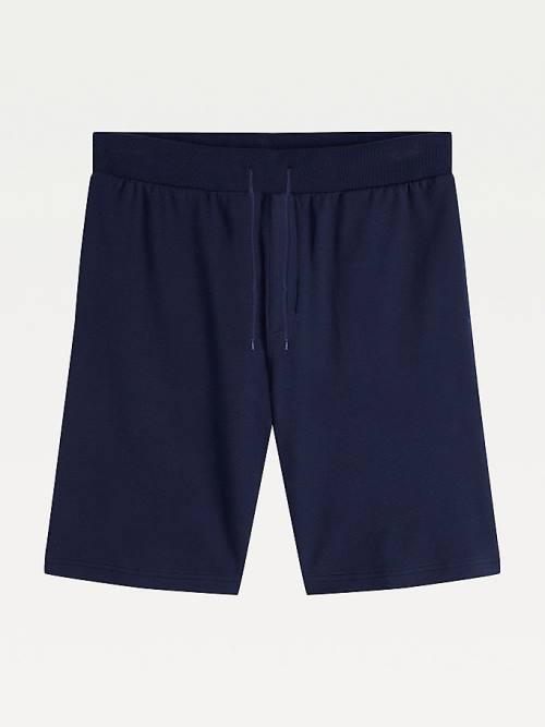 Blue Tommy Hilfiger Pure Cotton Shorts Men's Pyjamas | TH398CUJ