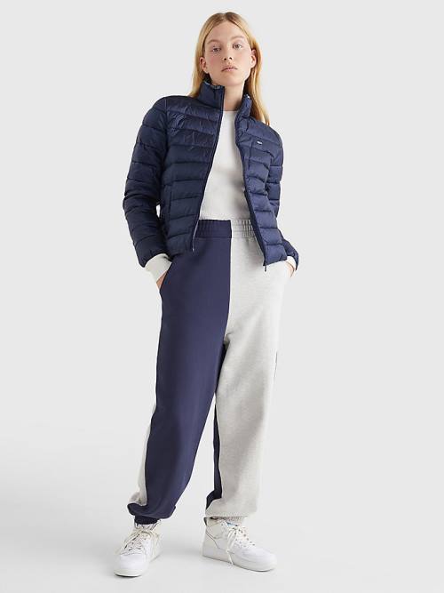 Blue Tommy Hilfiger Quilted Zip-Thru Women's Jackets | TH798CXI