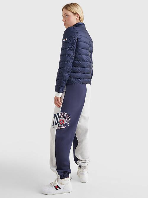 Blue Tommy Hilfiger Quilted Zip-Thru Women's Jackets | TH798CXI