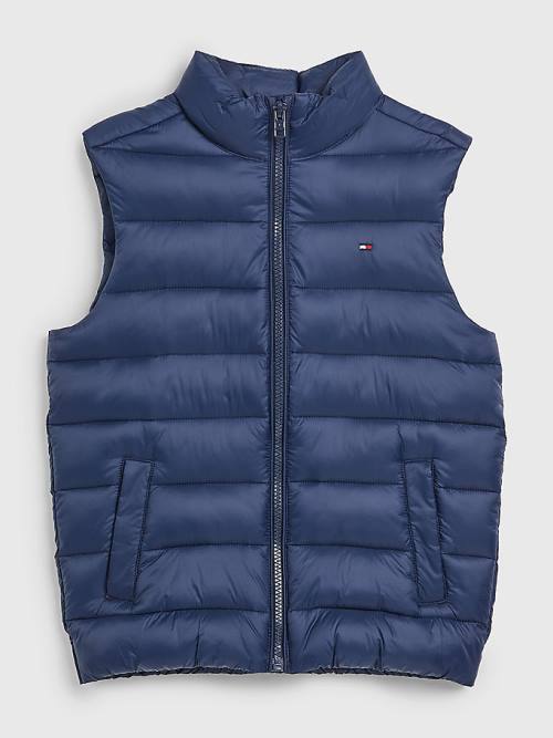 Blue Tommy Hilfiger Recycled Faux Down Vest Boys' Jackets | TH451AXM