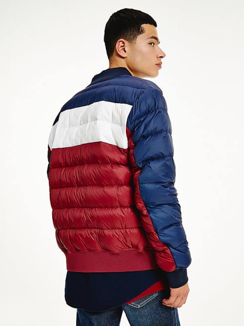 Blue Tommy Hilfiger Recycled Light Down Men's Jackets | TH574VDJ