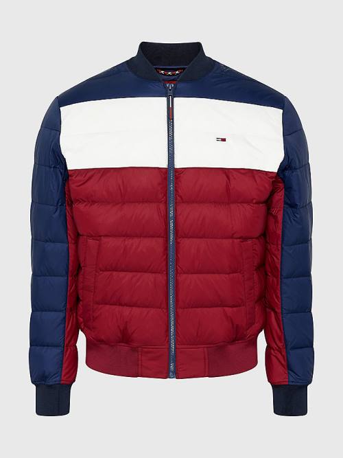 Blue Tommy Hilfiger Recycled Light Down Men's Jackets | TH574VDJ