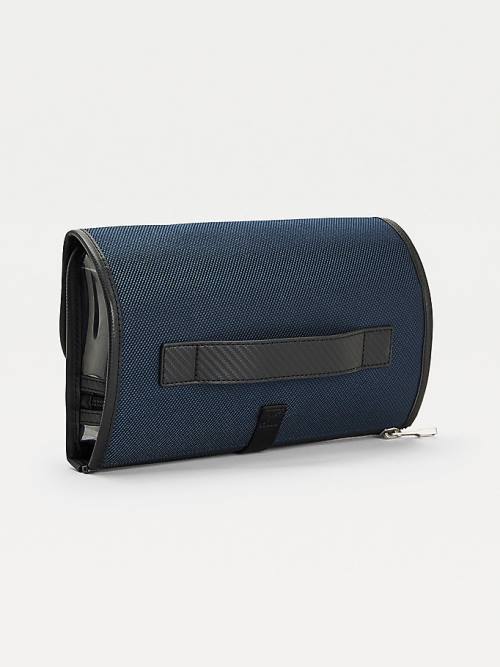 Blue Tommy Hilfiger Recycled Travel Washbag Men's Bags | TH619QTI