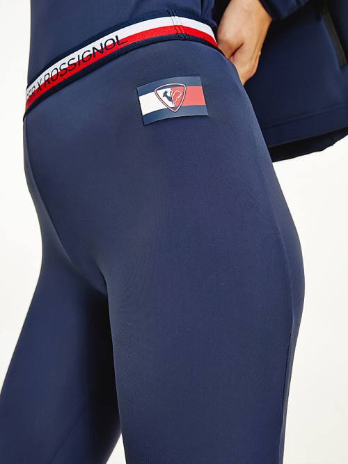 Blue Tommy Hilfiger Rossignol Base Layer Ski Women's Leggings | TH987JPI