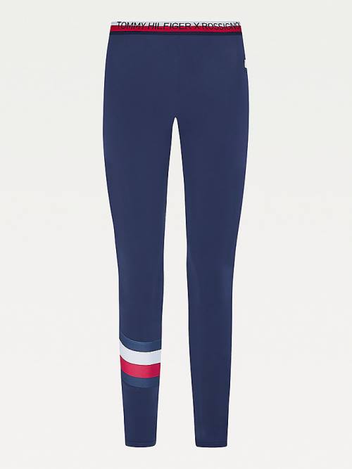 Blue Tommy Hilfiger Rossignol Base Layer Ski Women's Leggings | TH987JPI