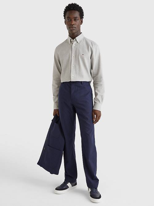 Blue Tommy Hilfiger Slim Fit Cargo Men's Pants | TH845BUJ