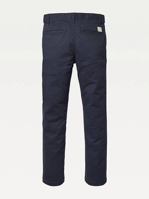 Blue Tommy Hilfiger Slim Fit Chinos Boys' Pants | TH017DUV