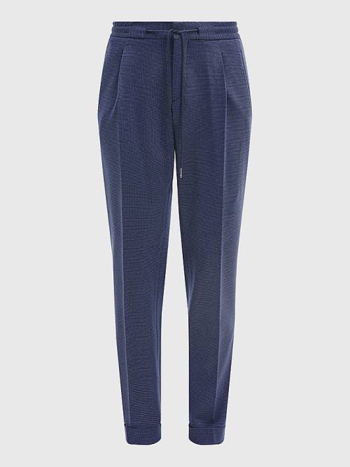 Blue Tommy Hilfiger Slim Fit Drawstring Men's Pants | TH342OQY