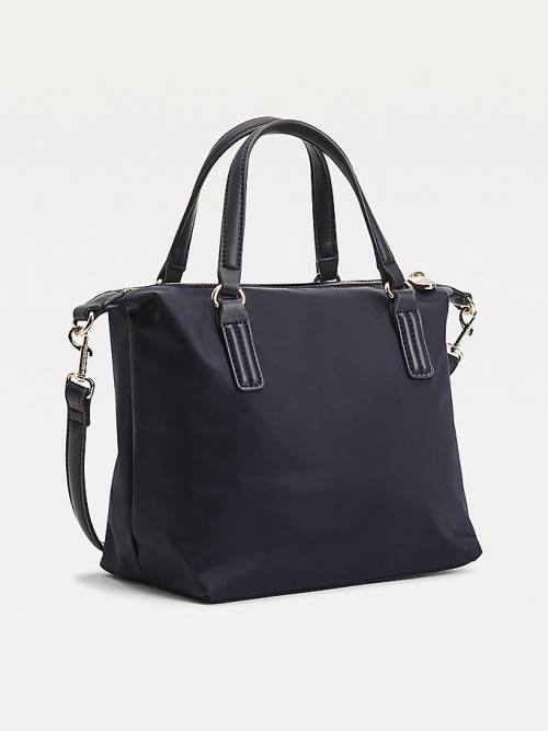 Blue Tommy Hilfiger Small Recycled Tote Women's Bags | TH327RSK