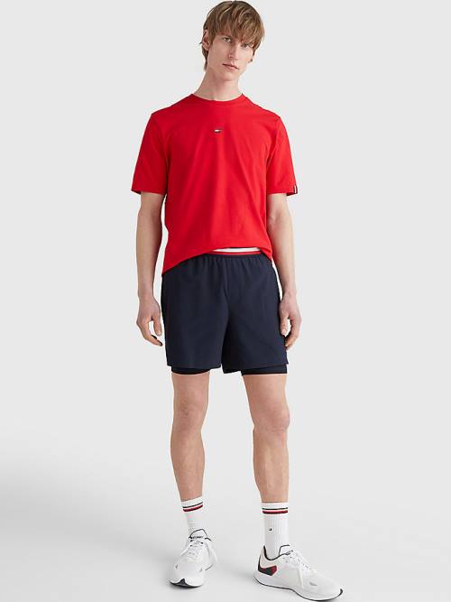 Blue Tommy Hilfiger Sport Essential Performance 2-In-1 Men's Shorts | TH482SEZ